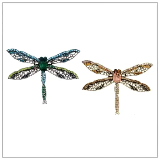 Dragonfly With Diamonds Brooch
