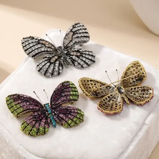 Butterfly🦋With Diamonds Brooch