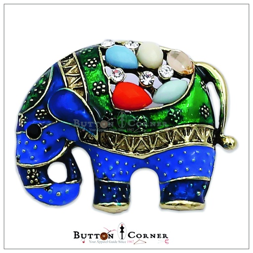 [9945-MULTI] Elephant Vintage Brooch