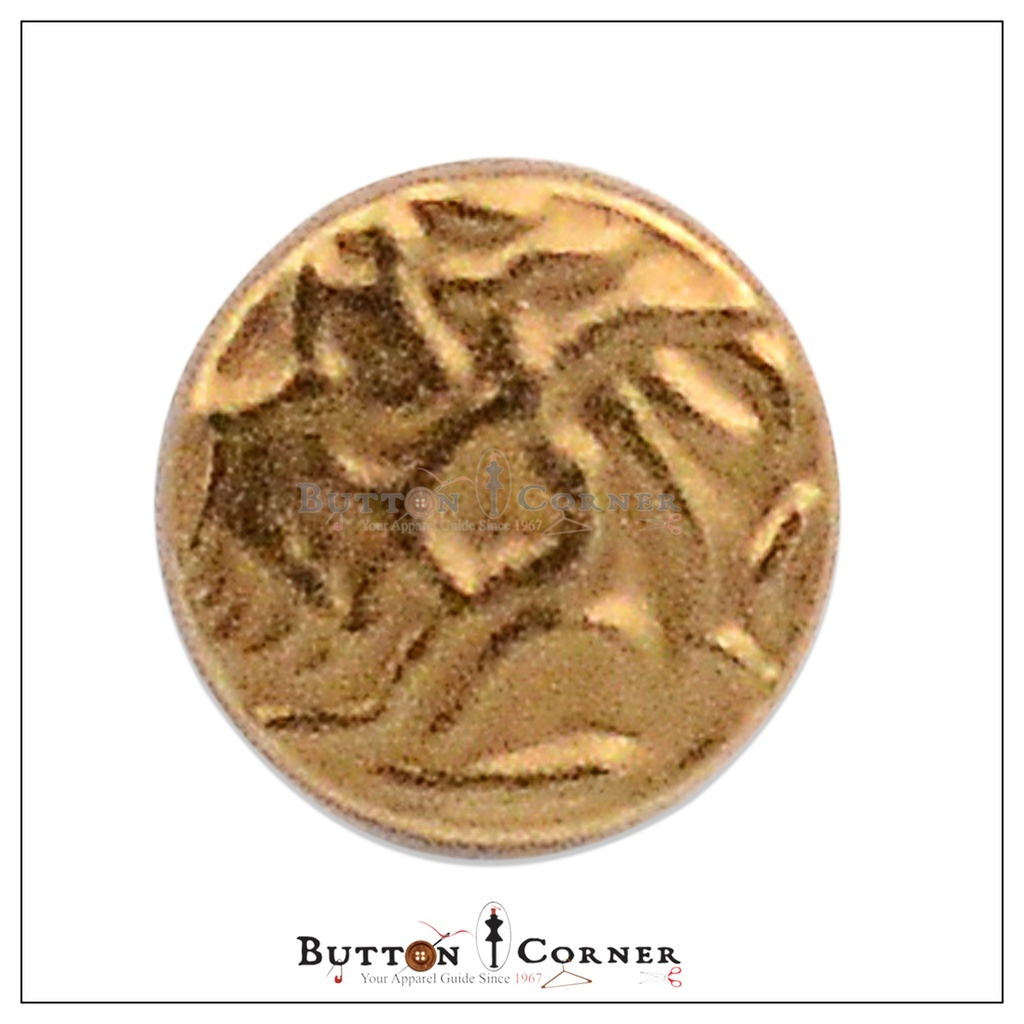 Earthquake Design Metal Shirt Button