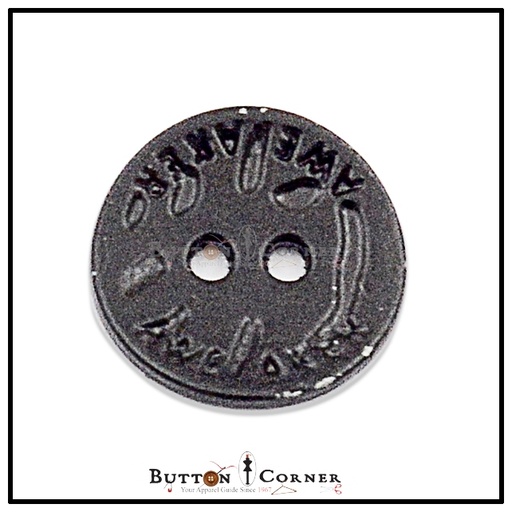 [MBT229 BLACK] Aweaker Writing 2 Hole Shirt Button