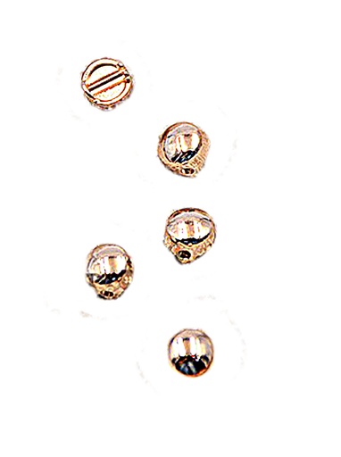 [MBS1482 SHINE GOLD] Dome Shape Metal Shirt Button