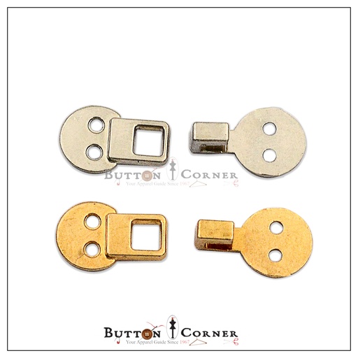 Round Shape Two Part Metal Hook
