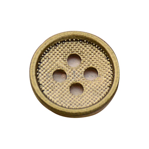 [MBT325-ANTIQUE GOLD] Border 4 Hole Metal Shirt Button