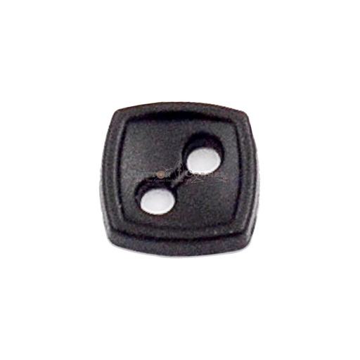 [MBSK-45 BLACK WHITE] Square Shape 2 Hole Shirt Button