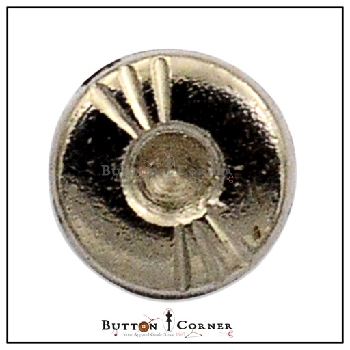 [MBT45-SHINE SILVER] Center Deep Hole Metal Shirt Button