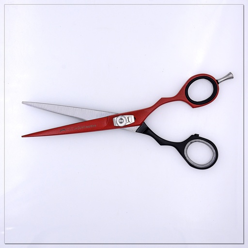 [JS12-RED BLACK] Hair Cutting Scissors