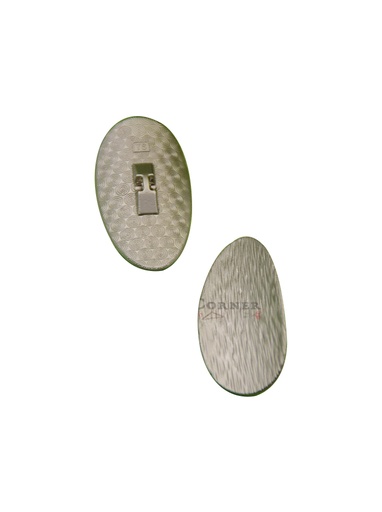 [MBA2619 MATT SILVER] Leave Shape With Lining Metal Suiting Button