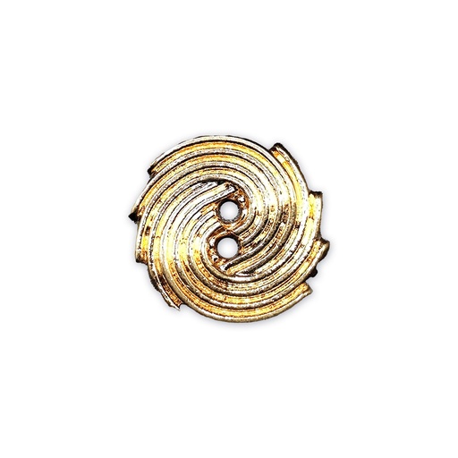 [MBA2570 SHINE GOLD] Spiral Shape 2 Hole Suiting Button