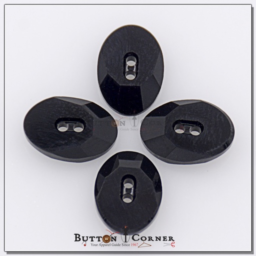 Oval Shape Swarovski Button