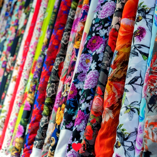 [PSC 60] Printed Design Silk Fabric