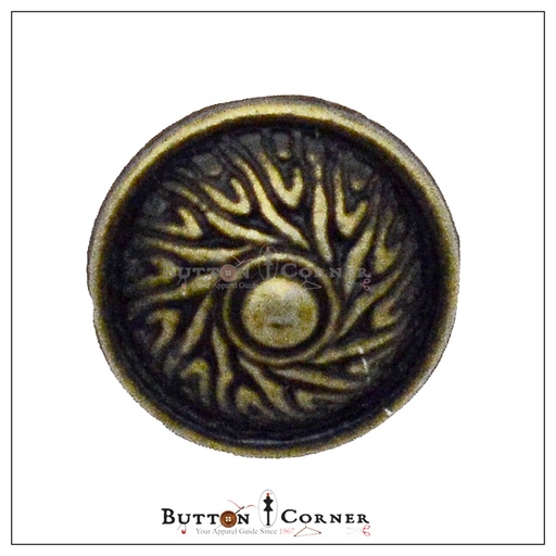 [MBT172-ANTIQUE BRASS] Dot Design Dome Shape Shirt Button