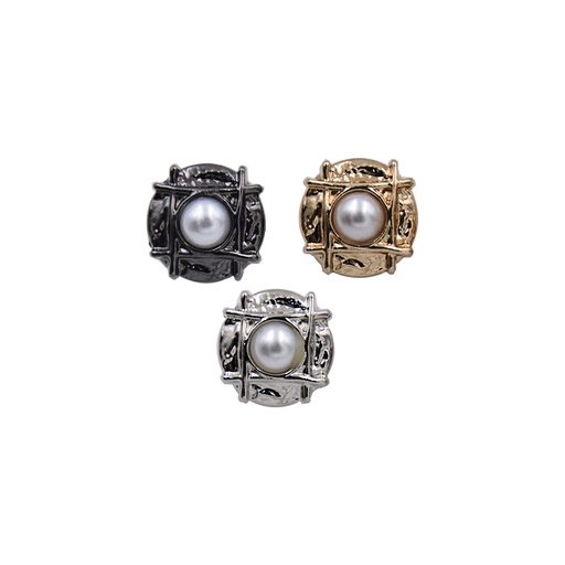 Round & Square Shape With Pearl Button