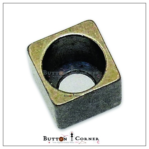 [AB483 GUN METAL] Box Shape Tassel End Cap