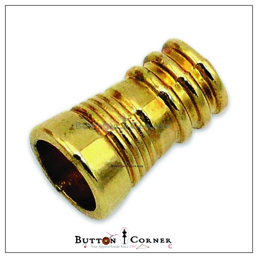 [ABA79 GOLD] Oval Shape & Design Tassel End Cap