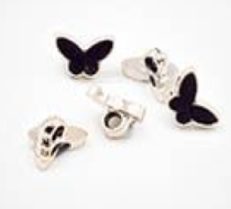 African Butterfly Shape Shank Button