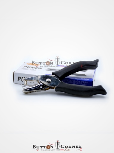 [0036 6MM] Single Hole Puncher With Rubber Coated Grip