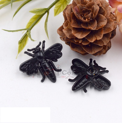 [MBSY824 BLACK] Black-Bee Shape Lapel Pin