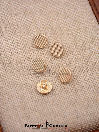[MBSA337 SHINE GOLD] Doted Design Metal Shirt Button