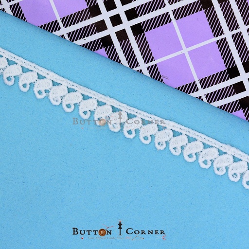 One Side Border Shuttle Lace