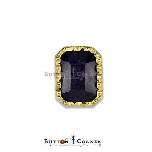Rectangle Shape Crystal Button