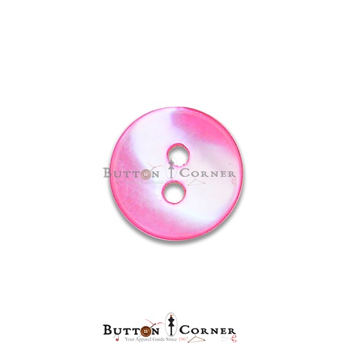 [SHB02-PINK] 2 Hole Natural Shell Button