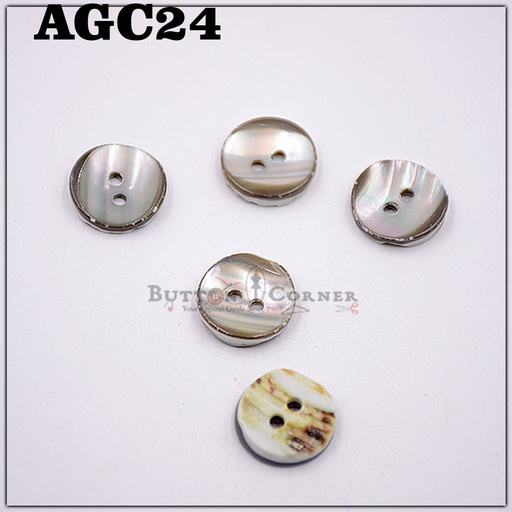 2 Hole Agoya Shell Suiting Button