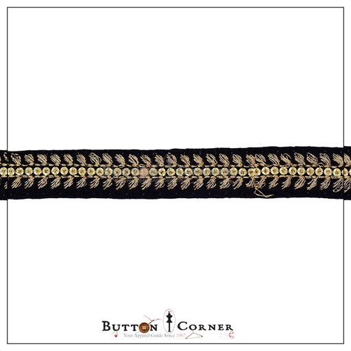 Double Side Metallic Yarn Fancy Lace