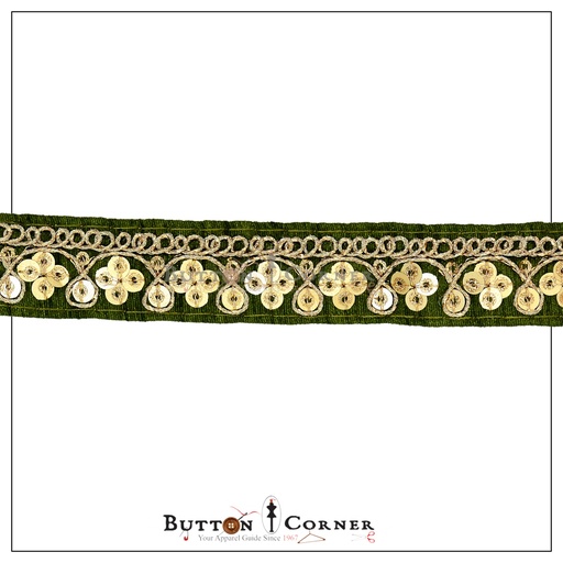 Metallic Yarn Sequence Lace