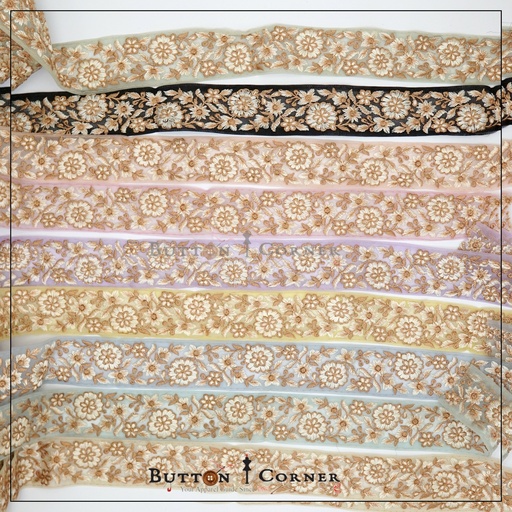 Double Side Embroidery Net Lace