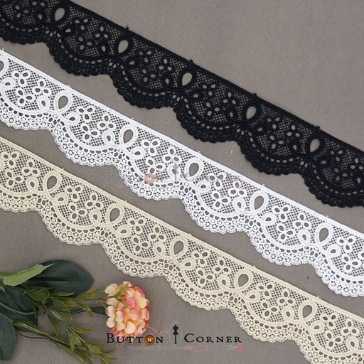One Side Border Shuttle Lace