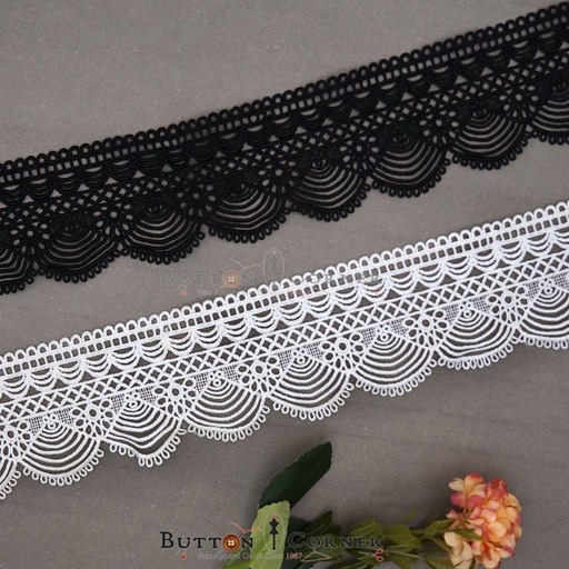 One Side Border Shuttle Lace