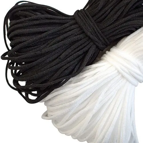 2mm Rounded Flat Face Mask Elastic Cord