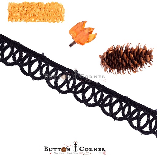 One Side Border Shuttle Lace
