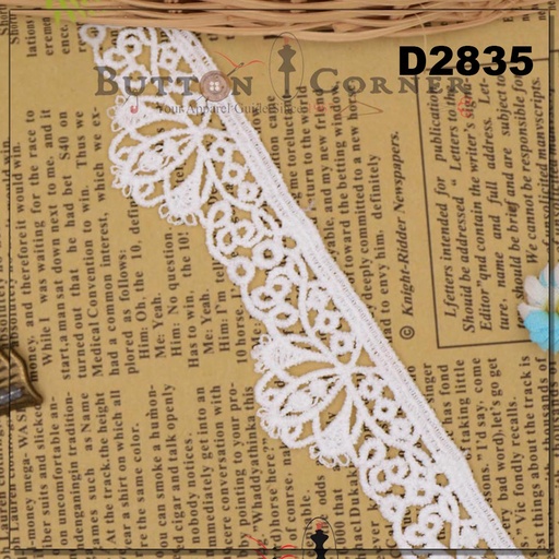 One Side Border Shuttle Lace