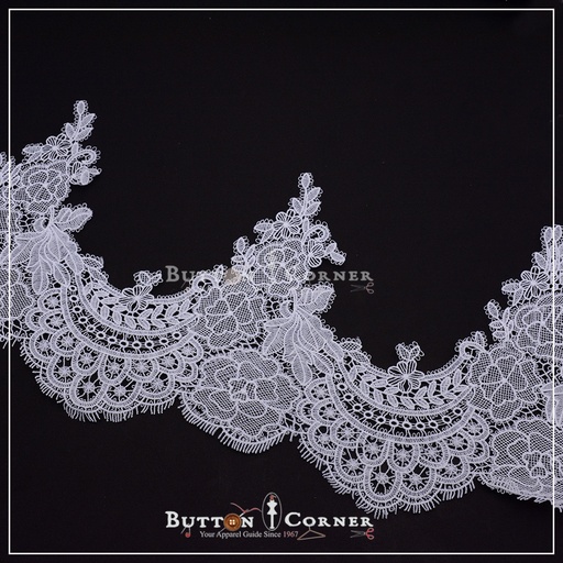 [AL809-WHITE] Imported Shuttle Lace