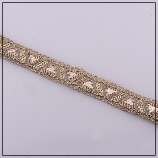 Fancy Metallic Yarn Gota Lace