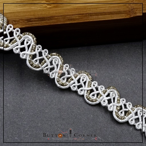 Fancy Metallic Yarn Gota Lace
