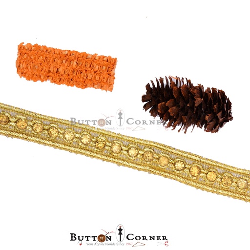 Double Side Fancy Crystal Lace