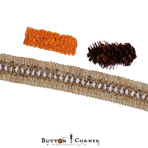 Double Side Metallic Yarn Lace
