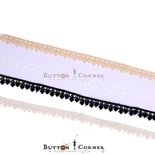 One Side Border Shuttle Lace
