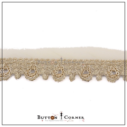 Fancy Metallic Yarn Sequence Lace
