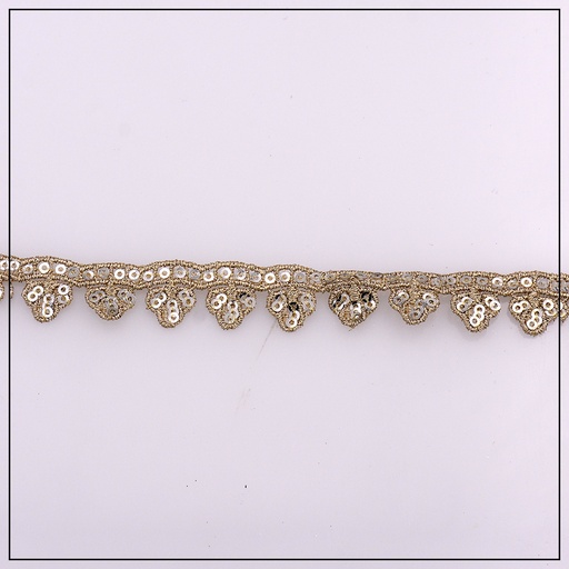 Fancy Metallic Yarn Sequence Lace