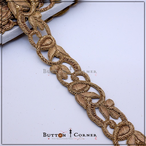 [FANL805-ANTIQUE] Fancy Kora & Dabka Lace