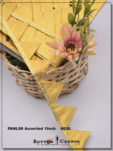 [FANL88-GOLD] Fancy Gota Lace