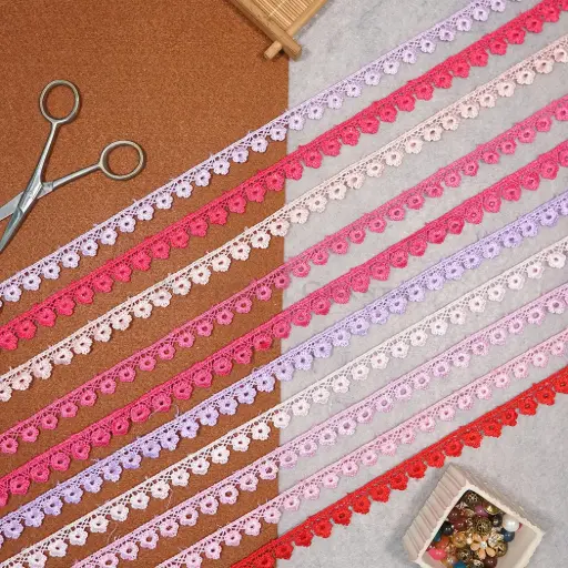 One Side Border Shuttle Lace