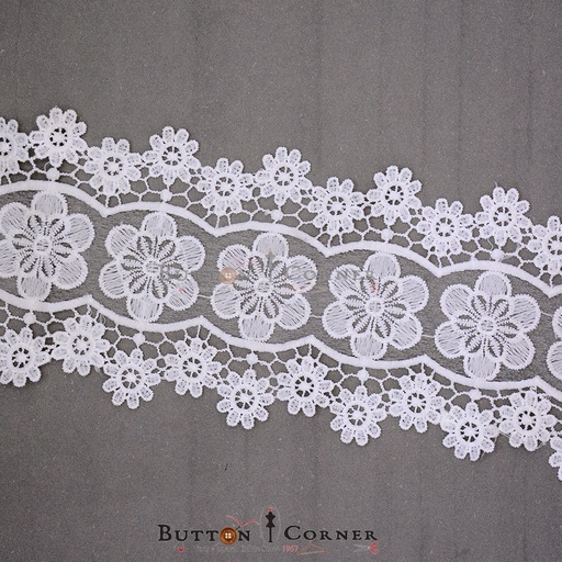 [MYB553-WHITE] Imported Shuttle Lace