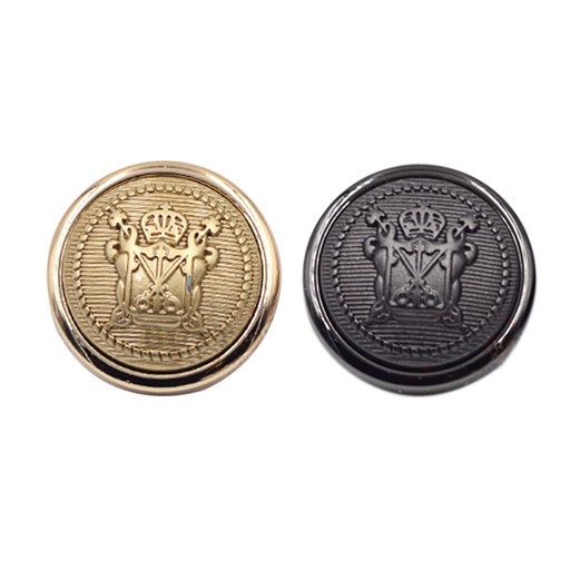 Center Crown Metal Suiting Button