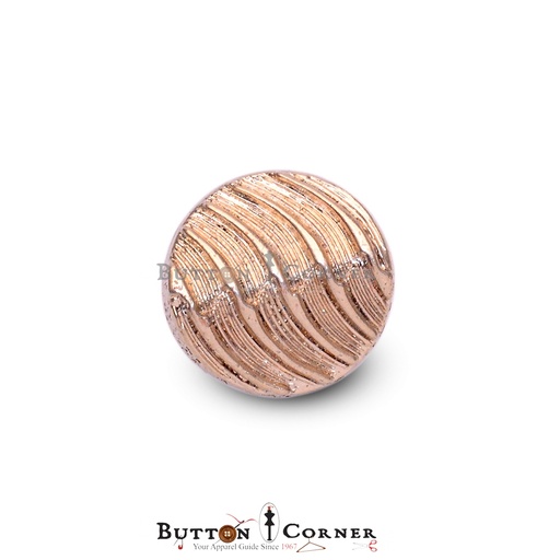 [MBW184 GOLD] Hemline Metal waves Suiting Button