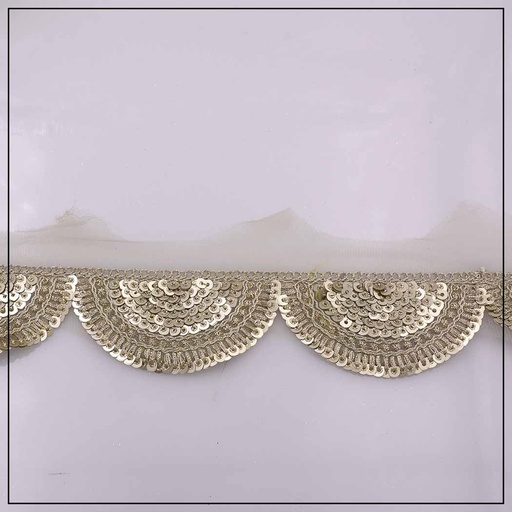 One Side Fancy Sequence Lace